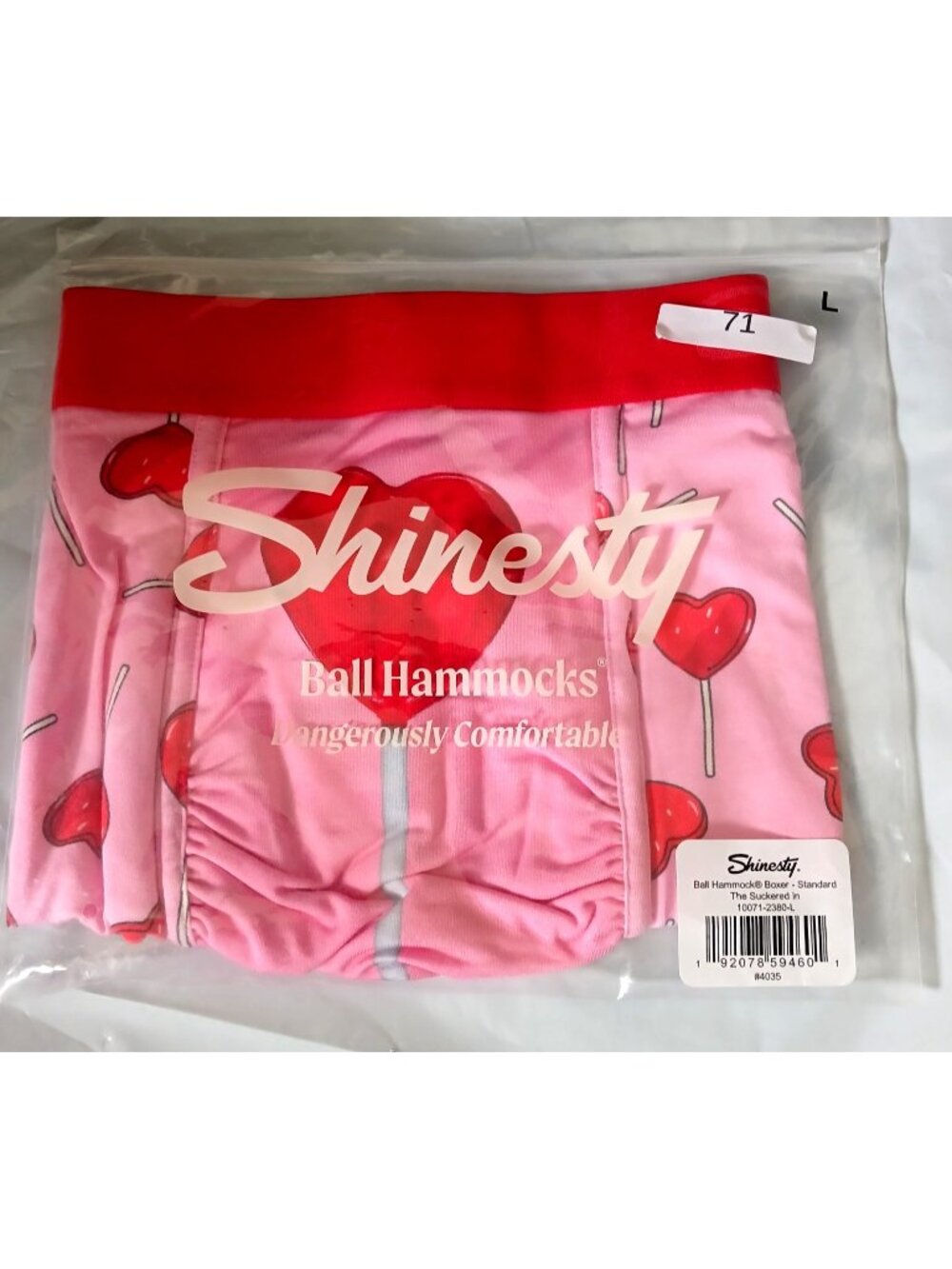 Shinesty Men's Fly Ball Hammock Boxer The Suckered In Size L NWT